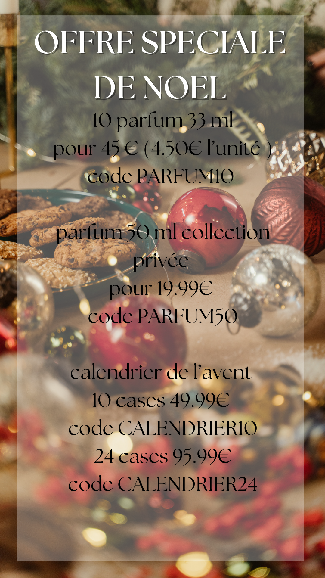 OFFRE SPECIALE DE NOEL