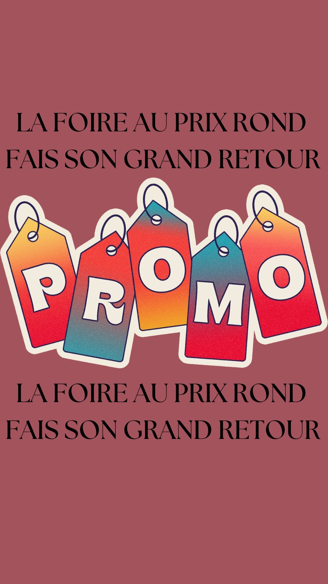 FOIRE AU PRIX ROND